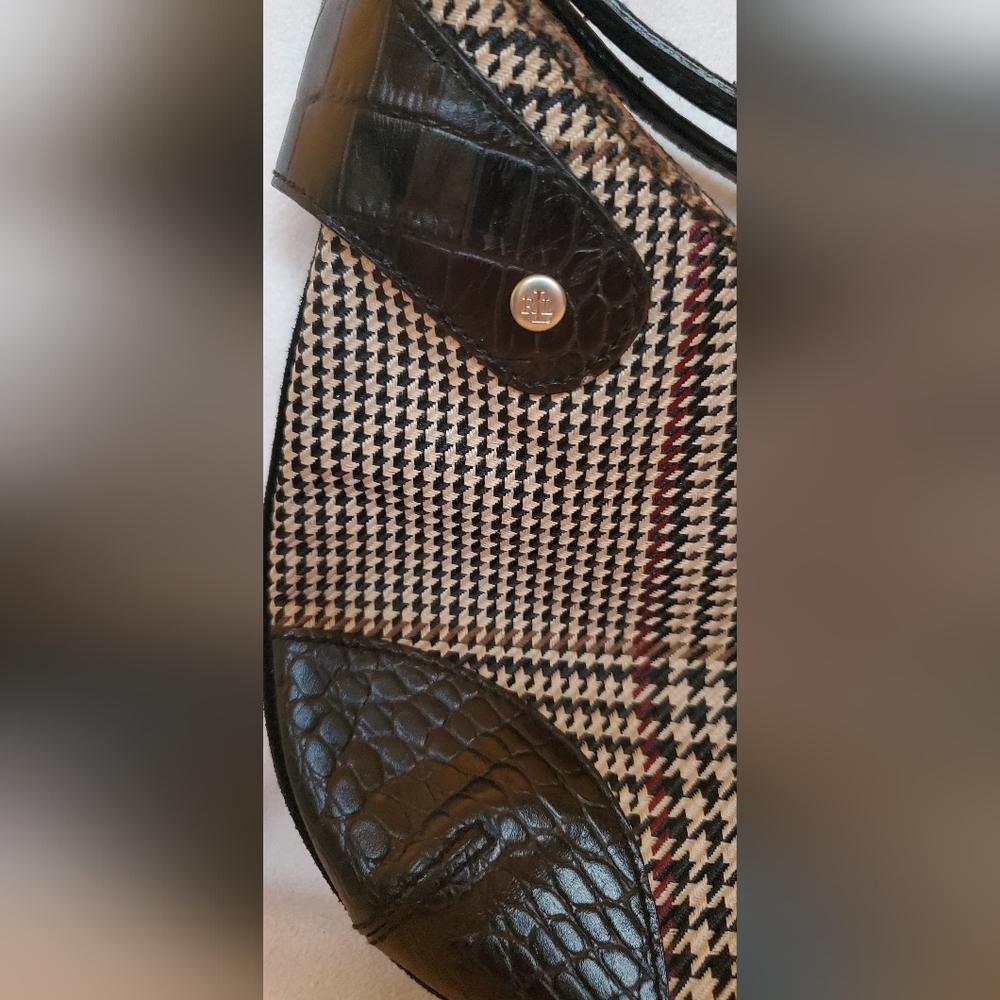 ××SOLD×× Lauren by Ralph Lauren plaid shoulder bag - Picture 4 of 12